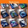Cartoon Bot Astro Bedding Duvet Cover Pillow Case Set Single Double Bedroom