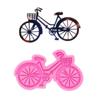 Fahrrad Schlüsselanhänger Form 3D Silikon Schokolade Seife Kuchen Fondant Cupcake-Kuchen Dekorationswerkzeuge Fahrrad Form Halskette Form