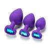 3pcs a Lot Heart-shaped Silicone Anal Plug G-spot Court Butt Plug Sexual Health Adult Sex Adult Supplies Sex Toys for Woman