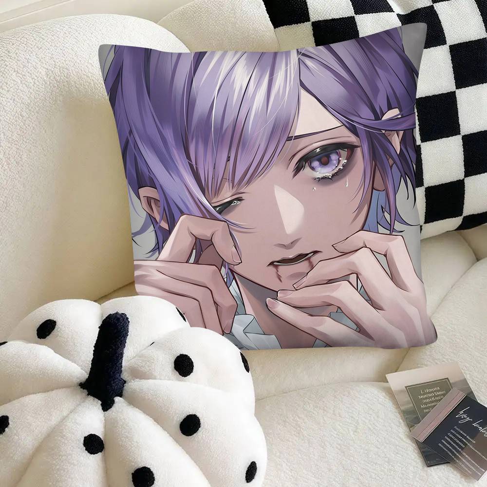 Sakamaki Kanato Otome Game DIABOLIK LOVERS Pillow Case Square Pillow Bedroom Sofa Leisure Comfort Cushion Car Home Decoration
