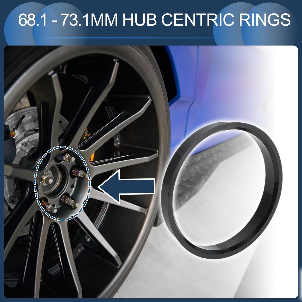 INFINAUTO Radnaben Zentrierring 68,1 mm Innendurchmesser 73,1 mm Außendurchmesser