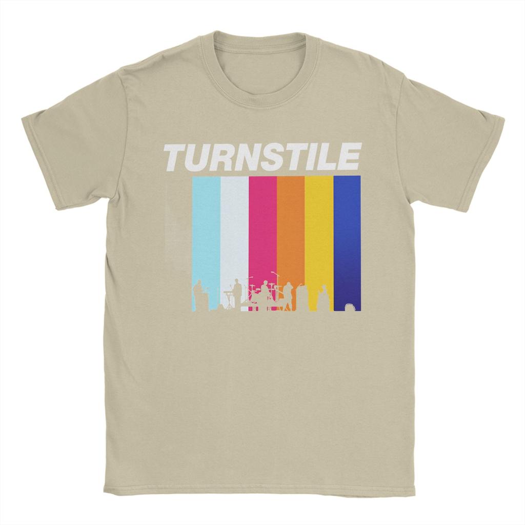 T-shirt Casual Estate Turnstile DOPPIO ARCOBALENO T-shirt di Tendenza Cotone T-shirt per Uomo Estetica Economica Manica Corta Abbigliamento