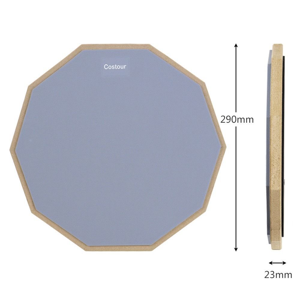 Anti-slip Silent Practice Drum Pad 12 Inch Dumb Drum Pad Percussion Board  Percussion Accessories