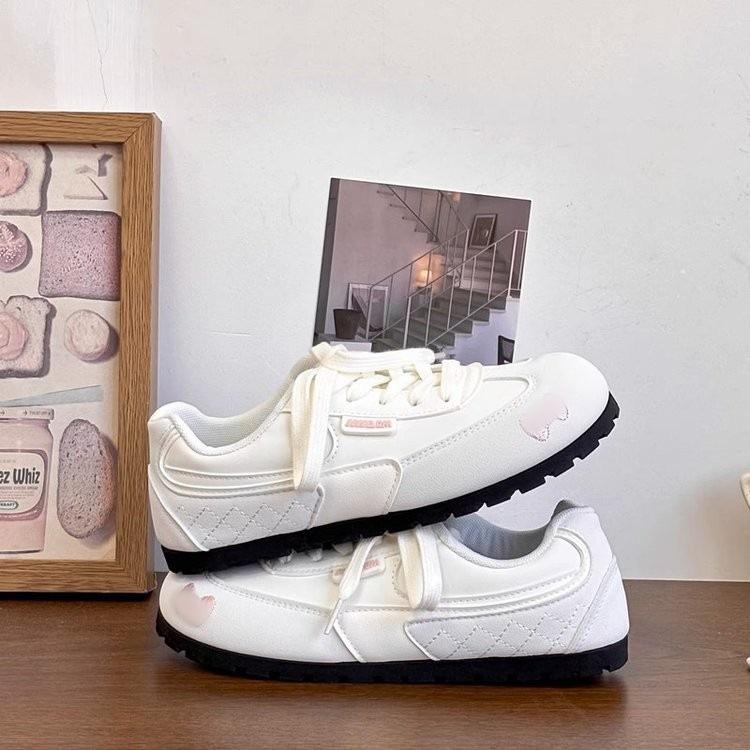 

Autumn shoes Campus style little white shoes Women s 2025 popular German training shoes ins tide casual versatile with skirt board shoes 35 білий