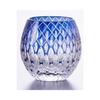 TOFUKU Trading Creative Cut Master Premium Rock Tamayura X H90 Glass, Finish, Glasswork, Glass, Blue, 70 (M90) Mm, 360cc, TK-383