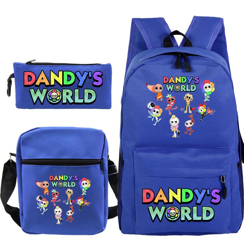 New Dandy's World Game Merchandise Cartoon Print Children's Backpack Cross-border Large-capacity Student Schoolbag