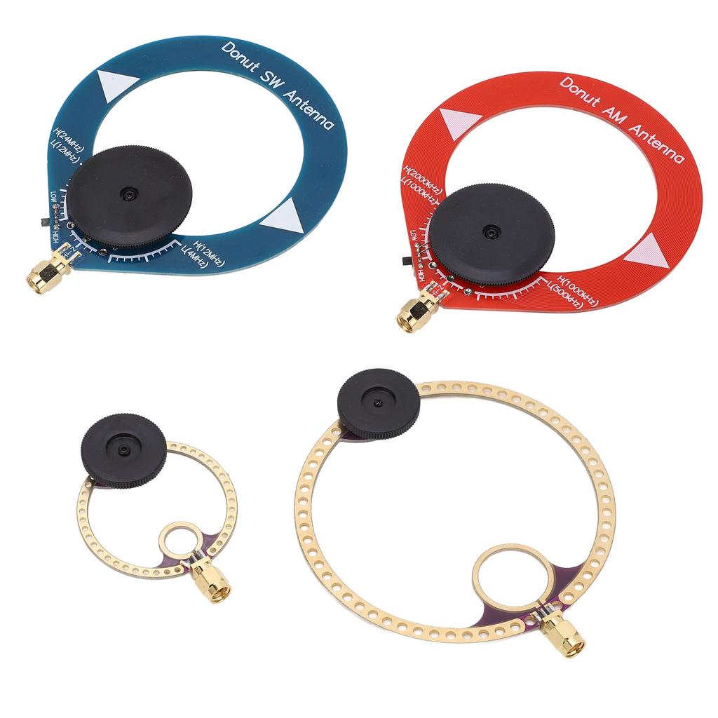 4 STÜCK Mini Ring Transceiver UHF VHF AM SW Schleifenantenne für Kurzwellen-Rundfunk