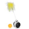 Car Design NonBattery Self Rotating Cat Chasing Toy Pet Interactive Toys with Ball Plume