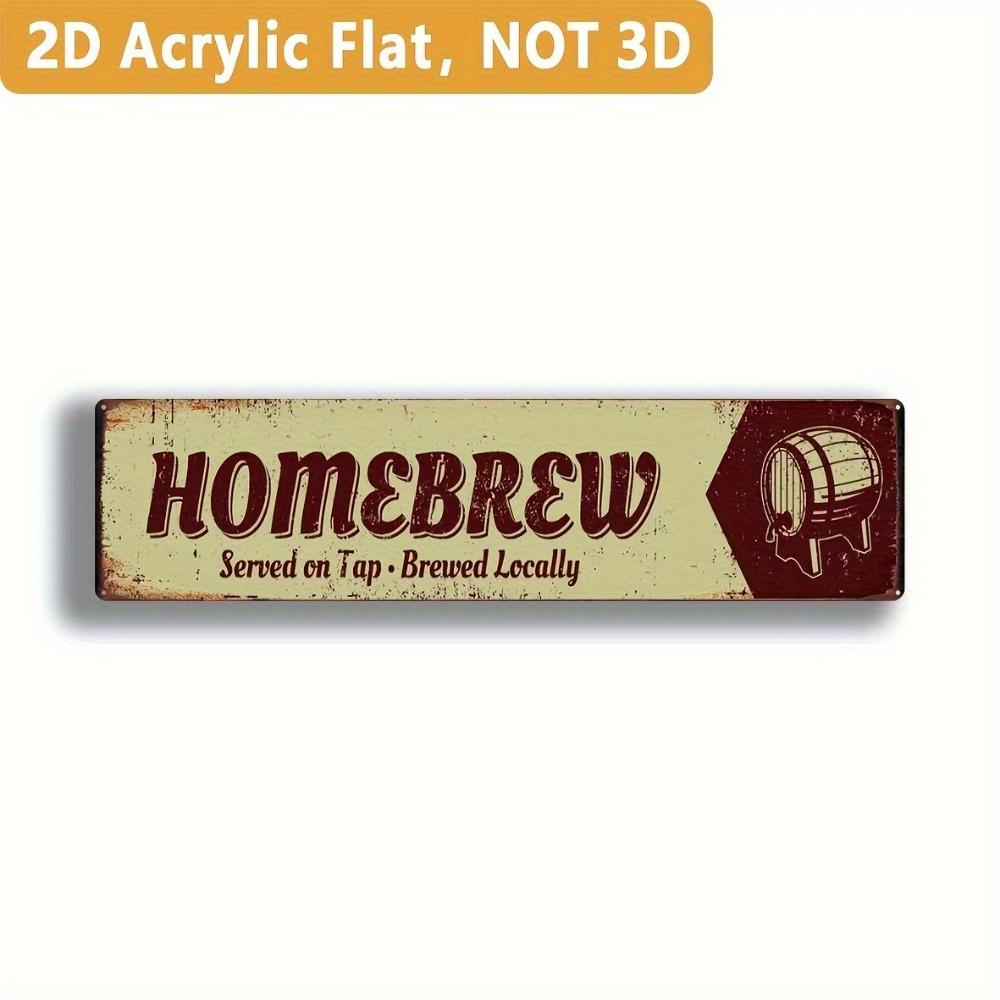 

Retro Metal Wall Art for Home Office Beer Bar Decor