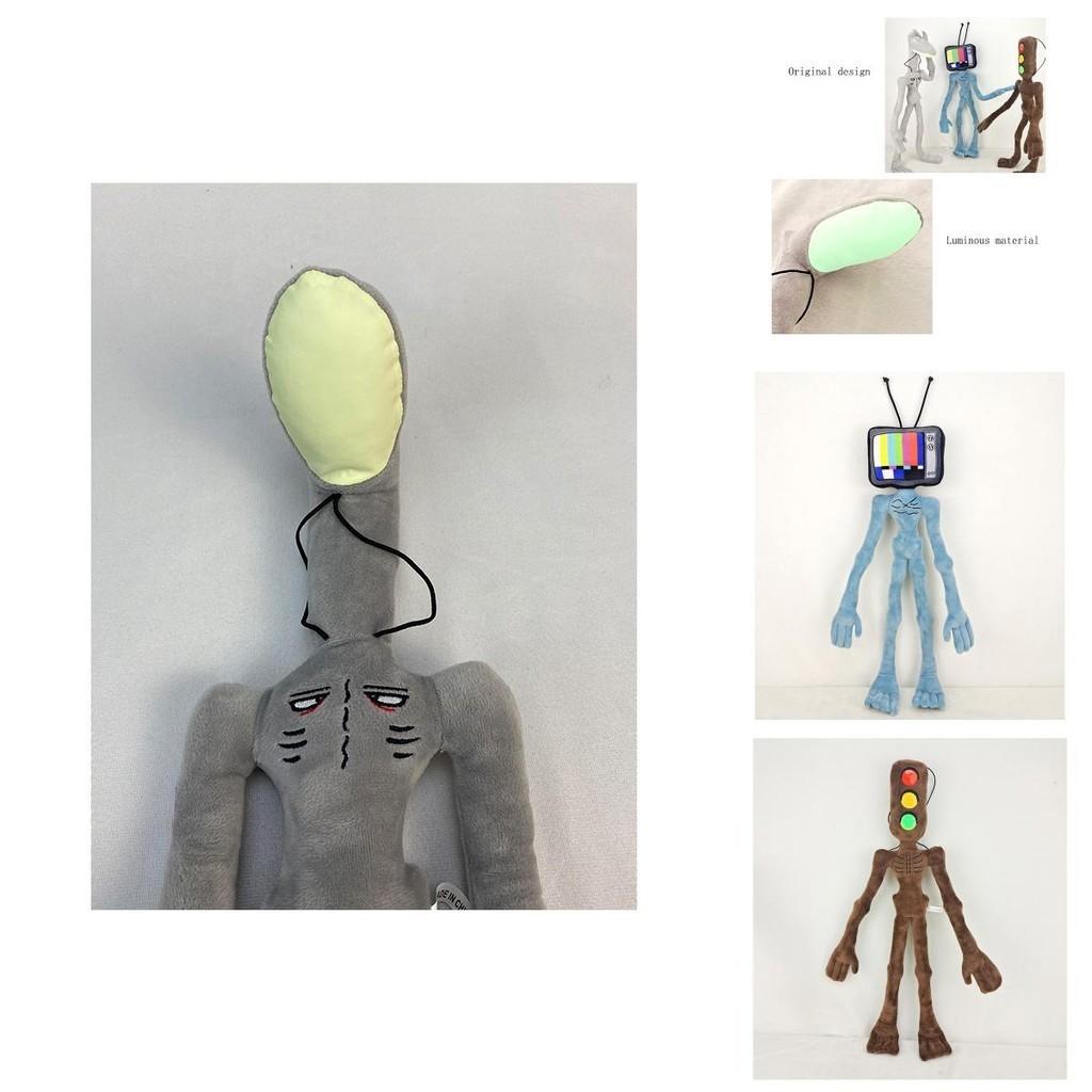 Cuddly 21" Anime Scp Siren Head Plush Toy Bendable Doll For Horror Fans