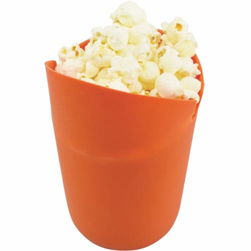 Fine Popcorn Maker, Microwave Cooking, Renchin Popcorn, Homemade Snack, FIN-750, Orange, Approx. Top Diameter 11cm X Bottom Diameter 8cm X Height 15cm