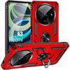 Protective Case - Xiaomi - Redmi A3 - Shockproof - Rotating Ring - Red