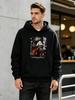 2026 New Unisex Casual Versatile Style Fashionable Sports Hoodie with  Samurai Holding a Sword Surrounded by Cherry Blossoms Ancient Style Design Prin