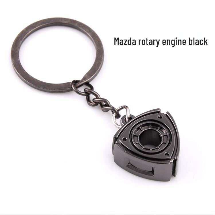 Porte-clés de voiture créatif avec levier de vitesse de turbine, moyeu de roue, disque de frein et pendentif amortisseur