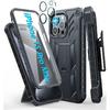 FNTCASE for iPhone 15-Pro-Max Phone Case : with Belt-Clip Holster & Kickstand - Heavy Duty Military Grade Protection Cover Shockproof TPU Shell