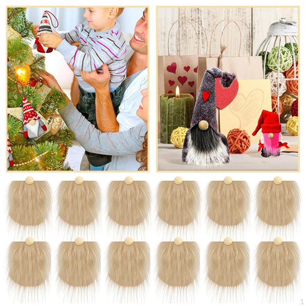 12 Pcs Gnome Beard Handmade Wooden Round Ball Unfinished Hardwood Balls for