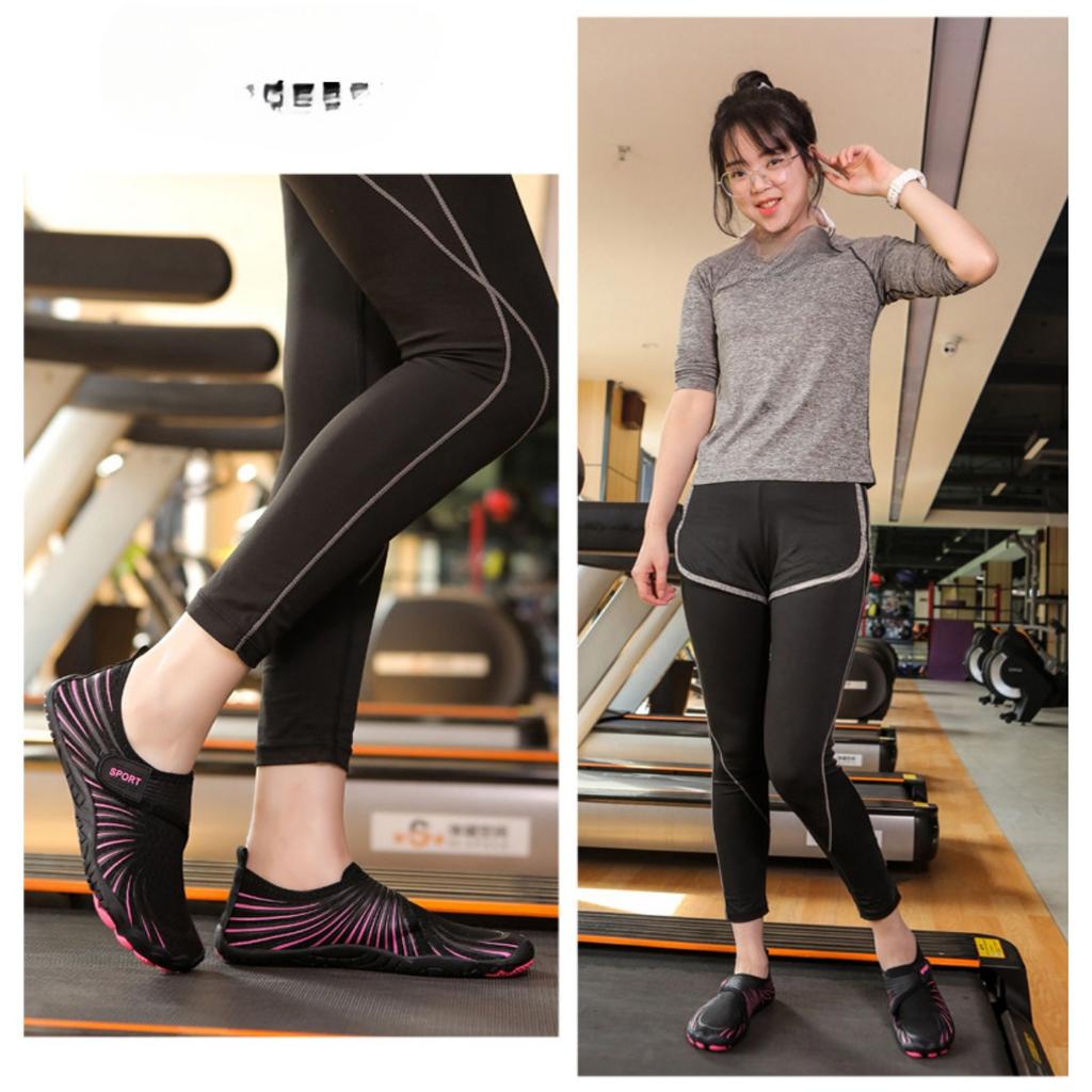 Vnitřní fitness boty pro muže a ženy, protiskluzové a nárazuvzdorné běžecké boty, tiché boty na švihadlo, sportovní boty na jógu