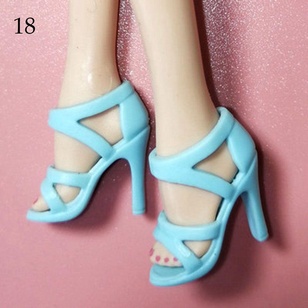 Colorful Foot Length 2.2cm Female Doll Shoes Accessories 1/6 Dolls Boot High Heels Shoes