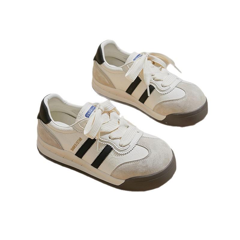 2025 autumn new platform German training shoes women's brown sports board shoes design sense retro casual Forrest Gump dad shoes