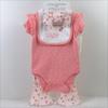 4-Piece Baby Girl Set: Headband, Bodysuit, Socks, Pants (0-3M)
