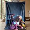 Soft Flannel Blanket Lightweight Cozy Bedroom Living Room CoverCourage the Cowardly Dog