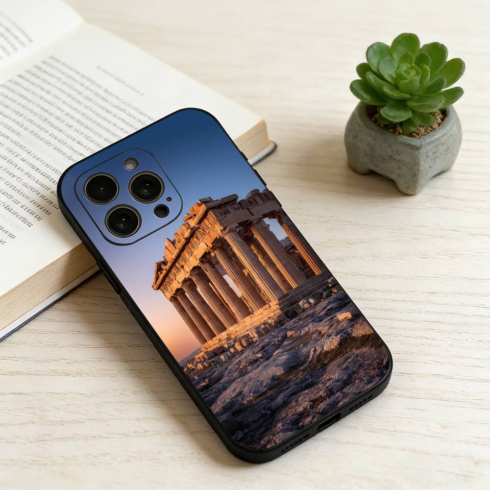 Acropolis of Athens Phone Case Silicone Soft For IPhone 17 16 15 14 13 12 11 X XR Plus Pro Max Plus