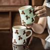 Charming Ceramic Bear Mug - Cute Household Cup for Coffee, Tea, or Breakfast