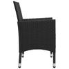 Vidaxl 5-Piece Garden Furniture Set, Black