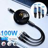 3-in-1 Interface Cable Type C Micro USB Fast Charging For Lamborghini Urus Huracan Aventador Premium Interior Auto Accessories