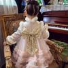 MIMIHELLO Girls' Winter Chinese New Year Princess Qipao Dress