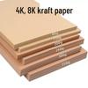 4K/8K Große Kraftpapierbögen zum Buchverpacken, für die Kunstmalerei und als dicke Verpackung