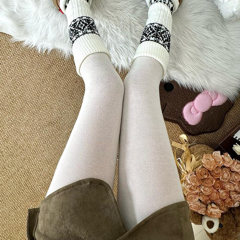 Y2K Herfst Dunne Basic Panty Dames Panty's Elastische Hoge Taille Kousen 2025 Body Shaper Leggings Harajuku Streetwear