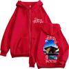Rapper BOUSS DEPUIS LE TEMPS Album  Zipper Hoodie Men's Vintage Hip Hop Fashion Zip Up Sweatshirt Winter Fleece Loose Jacket