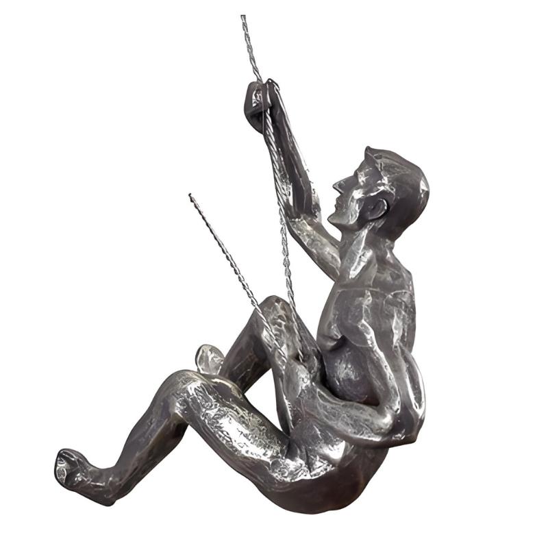Sportfiguren Wandkunst, Erhabene 3D-Sportlerfigur für die Innenraumgestaltung mit klarem Thema und starkem visuellen Charakter