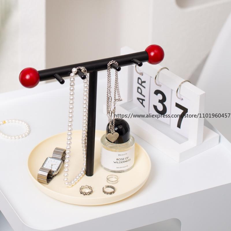 Nordic Ins-Style Jewelry And Accessory Storage Rack Entrance Aromatherapy Key Hanging Rack Desktop Storage Tray
