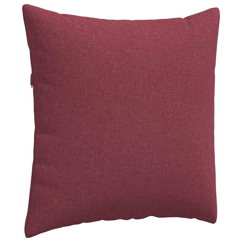 Sofa Cushions 2 Pcs Burgundy 60 X 60 Cm Fabric