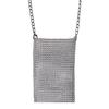 Women Shoulder Bag Sequin Decor Stainless Metal Chain Strap Large Capacity Portable Lightweight Prom Party Club Crossbody Bag