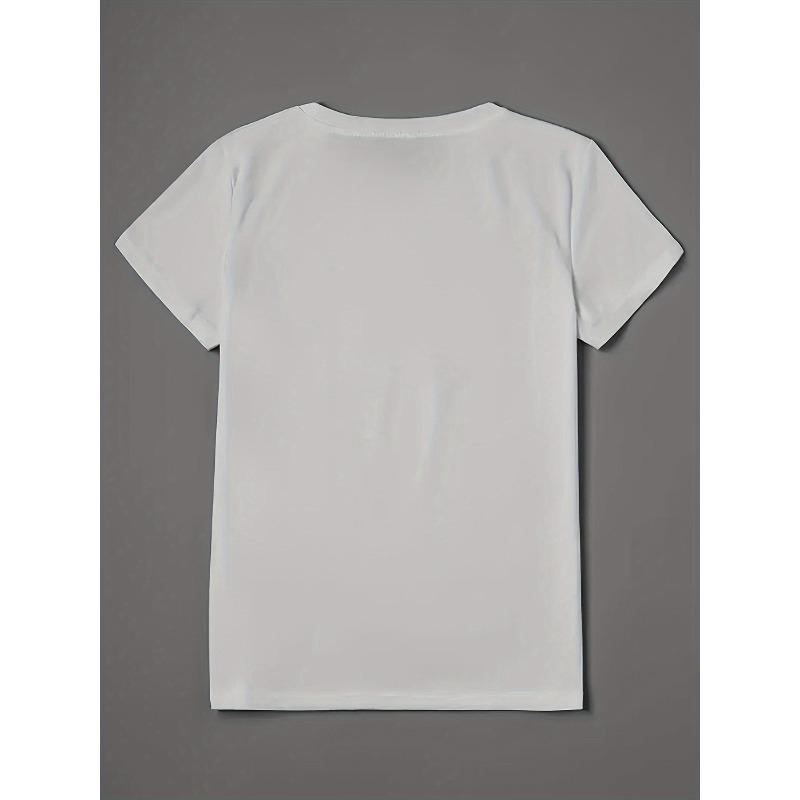 Europese Maat Dames Grote Maten Mama Grafisch T-shirt Wit Ronde Hals Top Dagelijks Shirt voor Mama's - Casual T-shirt voor Moederdag Cadeaus & Dagelijkse Outfits