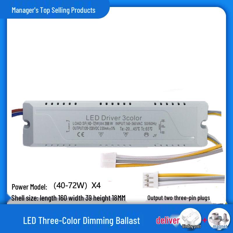 LED Deckenleuchte mit Dreifarben-Dimmung und Universal-Treiber