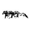 Waterproof Car Sticker Black Decoration Sticker PET Material