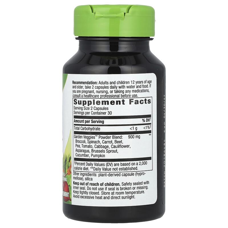 Garden Veggies™, Veggie Powder Blend, 60 Vegan Capsules