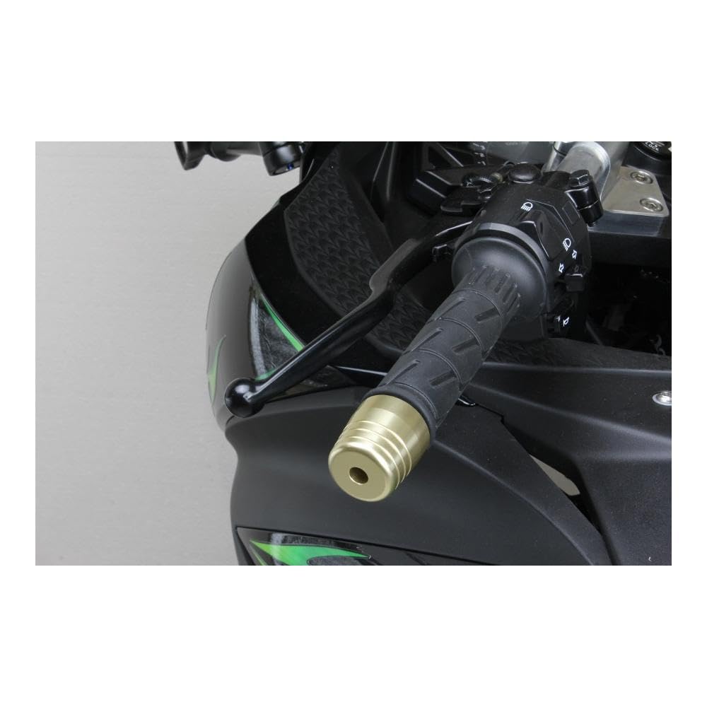EFFEX Handlebar Big Bar Ends for Steel Handlebars Inner Champagne Set of 2 Weights, (18-19mm Diameter), Gold, (EBB311G)