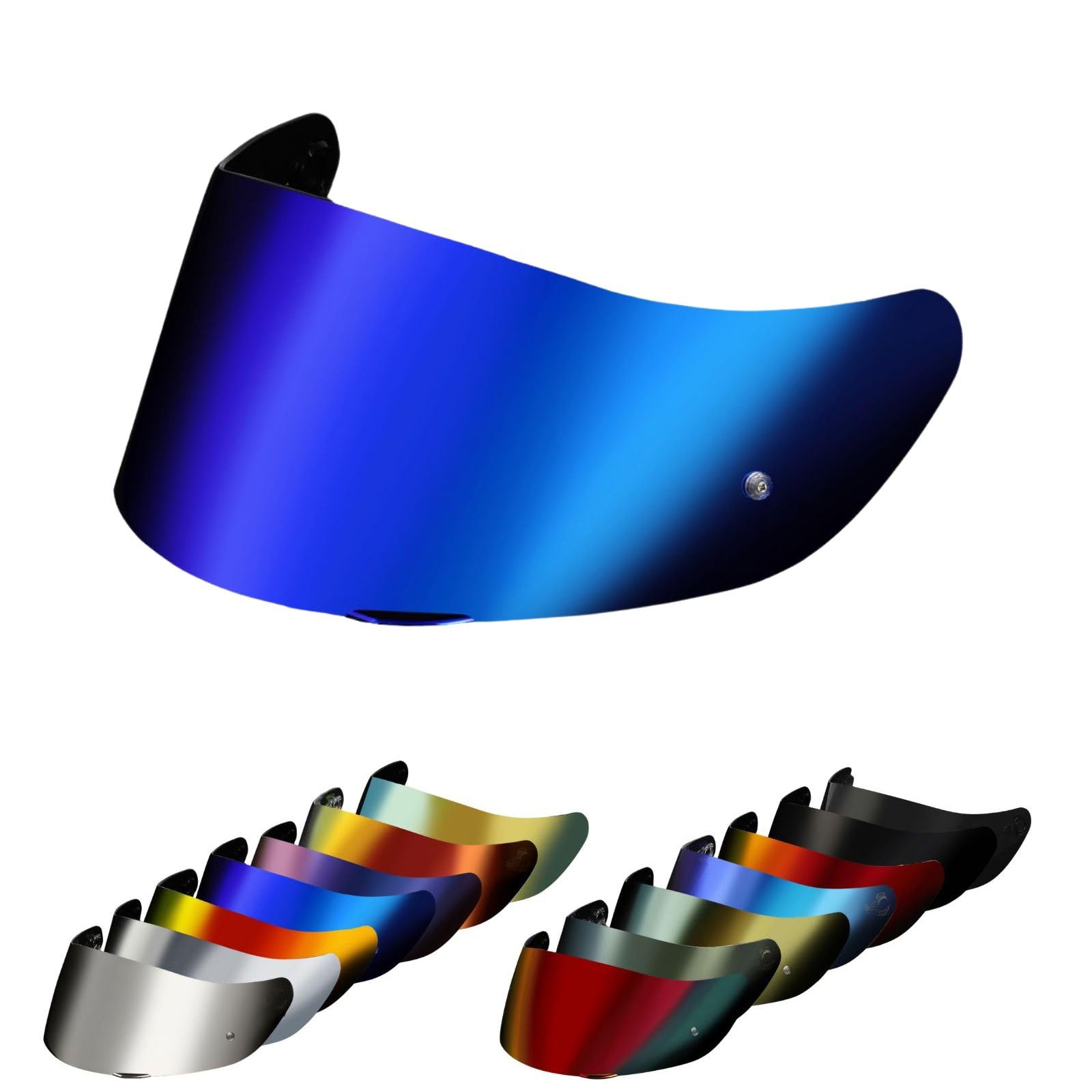 

послезавтрашний неоригинальный шлем AGV K1 дымчатое зеркало прозрачный мотоциклетный УФ УФ УФ пинлок послезавтрашний неоригинальный продукт [kinkyamigo] Подходит для K1, K1S, K3SV, K5, синий