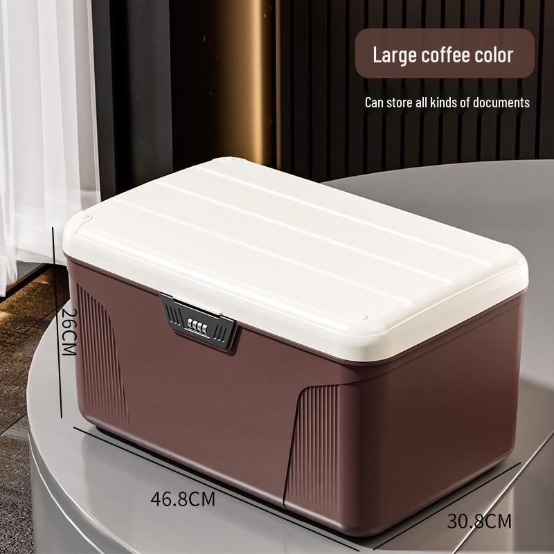 Cutie de Depozitare din Plastic Blocabilă pentru Obiecte de Valoare și Documente cu Organizator cu Parolă