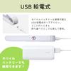 Koizumi Mobile Hair USB International Voltage Blue Straightener, Powered, Compatible, KHS-8540/A