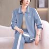 Women's Two-Piece Sports Set: Long-Sleeve Hoodie & Joggers, Soft, Skin-Friendly, Perfect for Commuting, Outdoors, Fitness, Versatile Casual Wear.