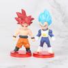 7cm Charming Dragon Ball Model Figures Super Blue Broly And Black Goku Pvc Collectible