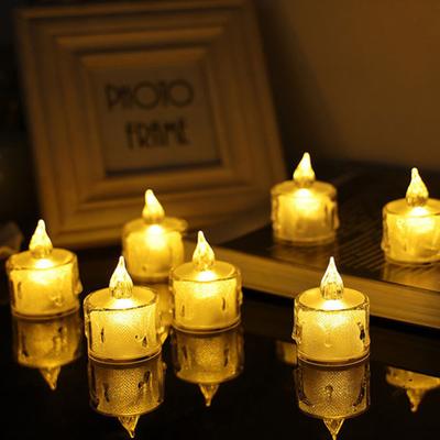 24 ks LED elektronické bezpečné svíčky Realistické bezplamenné svíčky napájené baterií pro domácí festivalovou dekoraci
