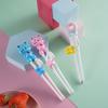 1 paar Baby Kinder Training Geschirr Lebensmittel Sticks Cartoon Tier Essstäbchen Für Kinder Nette Katze Elementare Lernen Essstäbchen