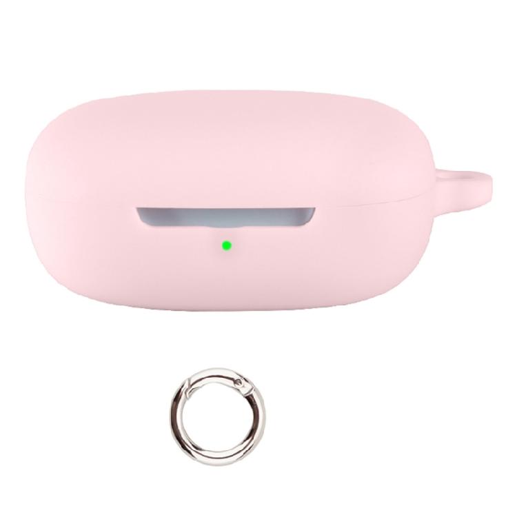 Protective Earbud Charging Case Cover for Air 2 with Flexible Silicone Construction, Toolless Installation, Lid Access, and Carabiner